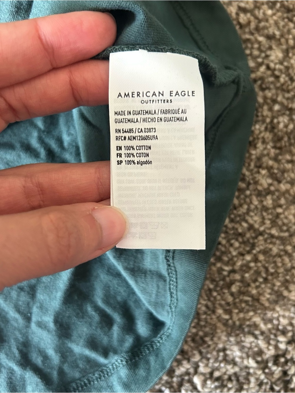 [American Eagle] NWT Green Queen Band Tee Silver Glitter Graphic - Picture 9 of 9